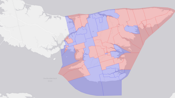 2000 Cardigan poll map
