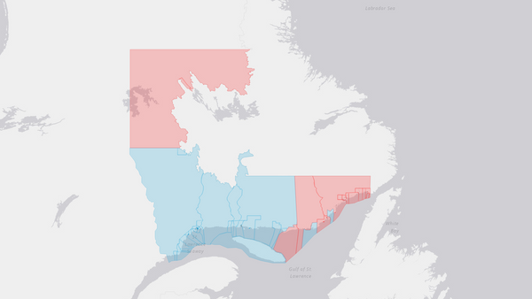 2000 Manicouagan poll map