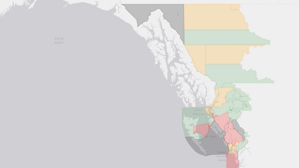2000 Skeena poll map