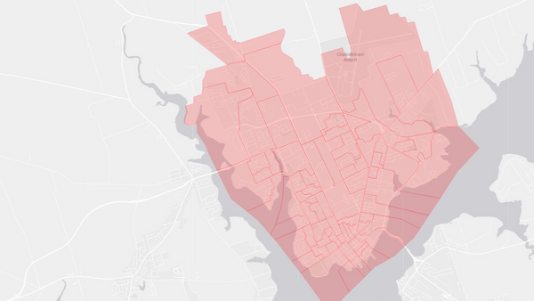 2004 Charlottetown poll map