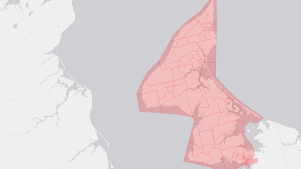 2004 Egmont poll map