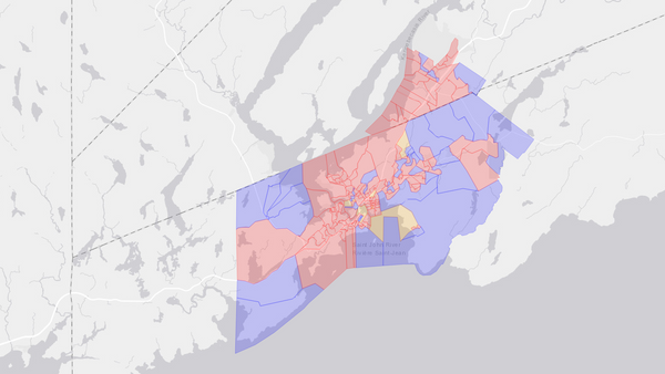 2004 Saint John poll map