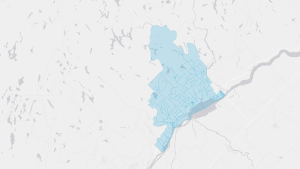 2004 Berthier—Maskinongé poll map