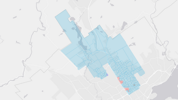 2004 Charlesbourg poll map