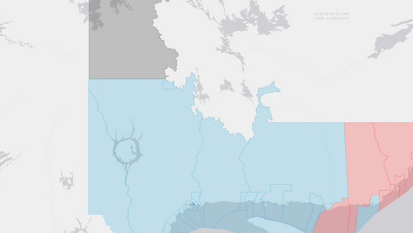 2004 Manicouagan poll map