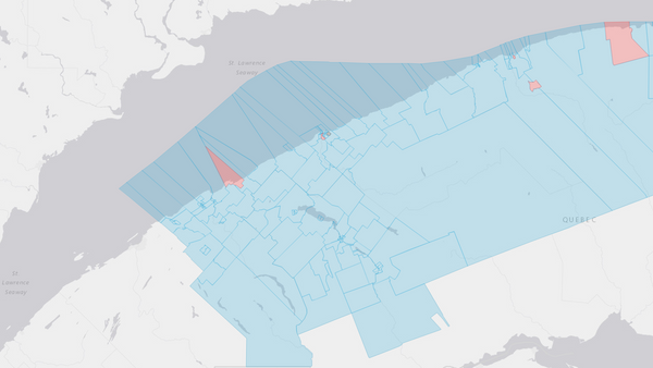 2004 Matapédia—Matane poll map