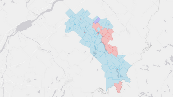 2004 Mégantic—L'Érable poll map