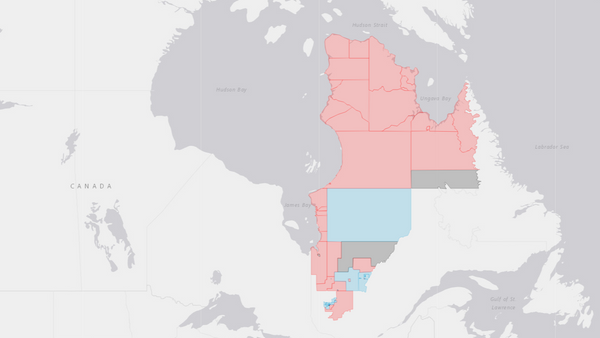 2004 Nunavik—Eeyou poll map