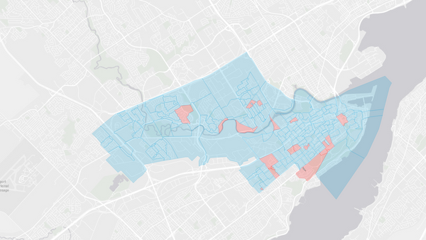 2004 Québec poll map