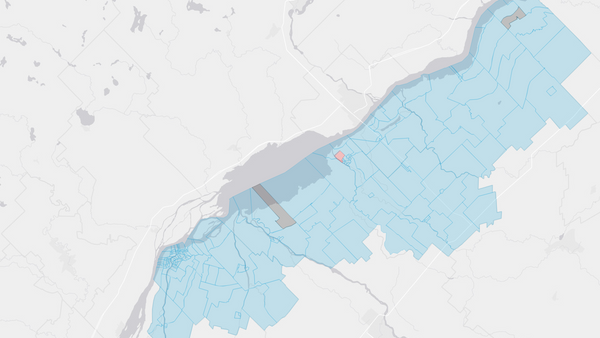 2004 Richelieu poll map