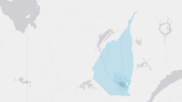 2004 Roberval poll map