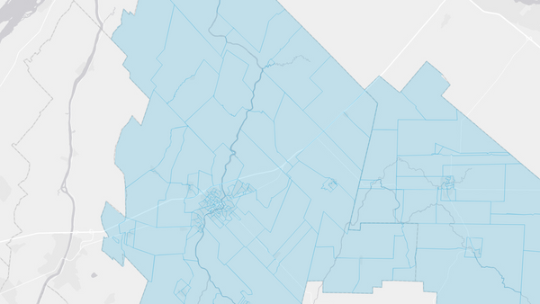 2004 Saint-Hyacinthe—Bagot poll map