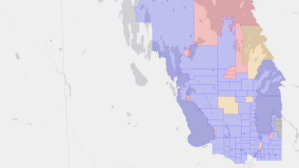 2004 Selkirk—Interlake poll map