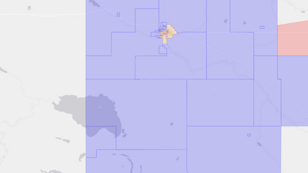 2004 Palliser poll map
