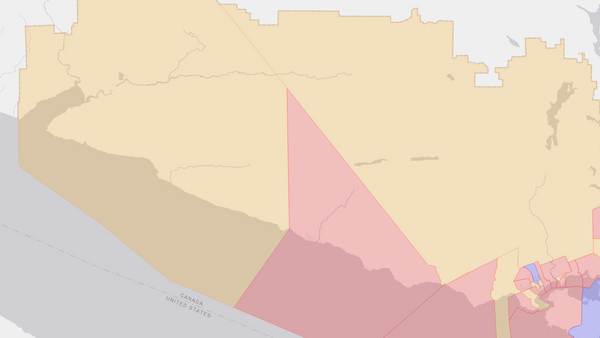2004 Esquimalt—Juan de Fuca poll map
