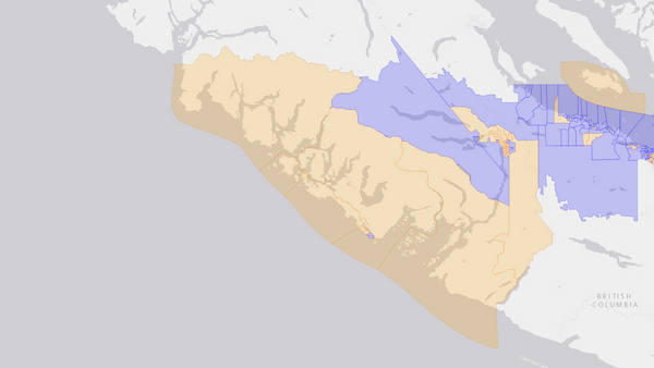 2004 Nanaimo—Alberni poll map