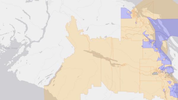 2004 Nanaimo—Cowichan poll map