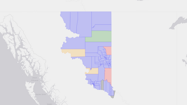 2004 Prince George—Peace River poll map