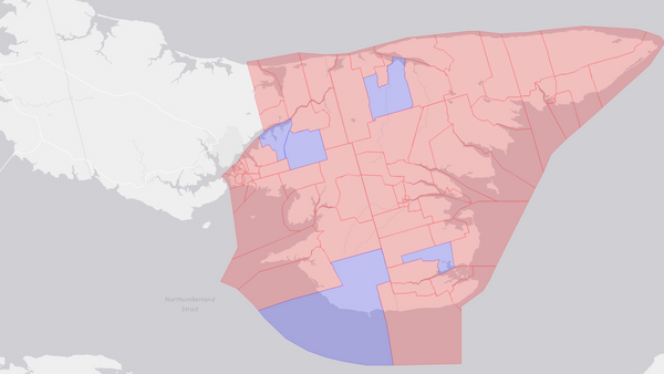 2006 Cardigan poll map