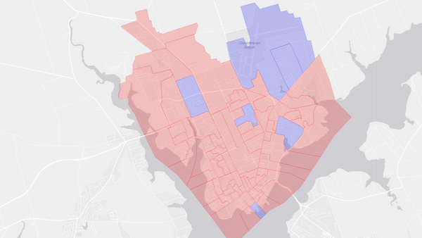 2006 Charlottetown poll map