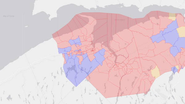 2006 Kings—Hants poll map