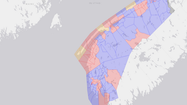 2006 West Nova poll map