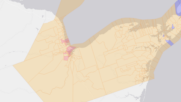 2006 Acadie—Bathurst poll map