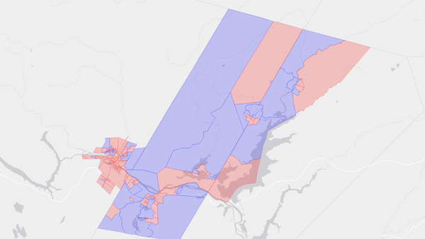 2006 Fredericton poll map