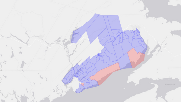2006 Fundy Royal poll map