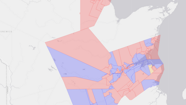 2006 Miramichi poll map