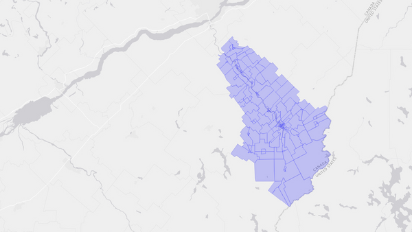 2006 Beauce poll map