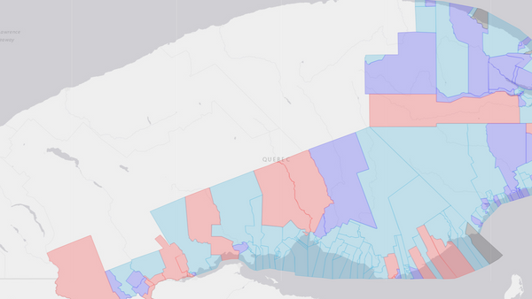 2006 Gaspésie—Îles-de-la-Madeleine poll map