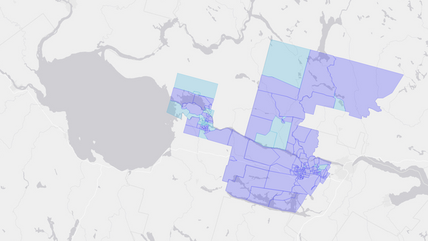 2006 Jonquière—Alma poll map