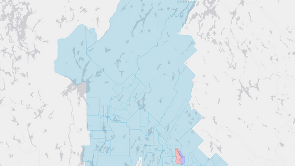 2006 Laurentides—Labelle poll map