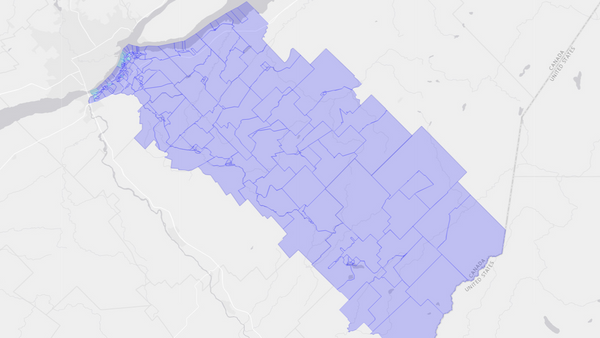 2006 Lévis—Bellechasse poll map
