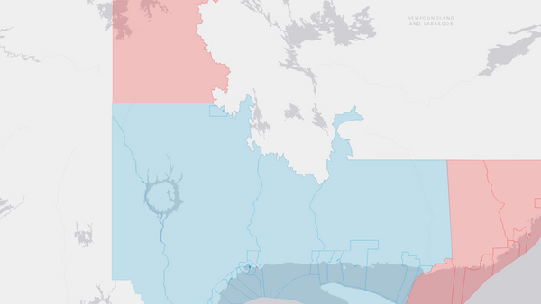 2006 Manicouagan poll map