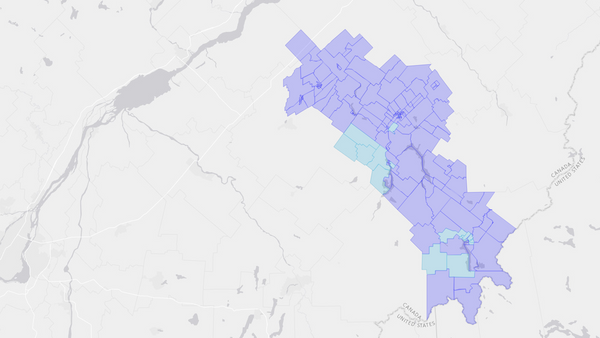 2006 Mégantic—L'Érable poll map