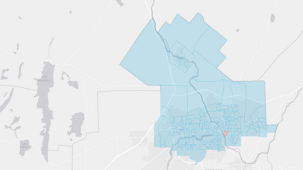 2006 Sherbrooke poll map