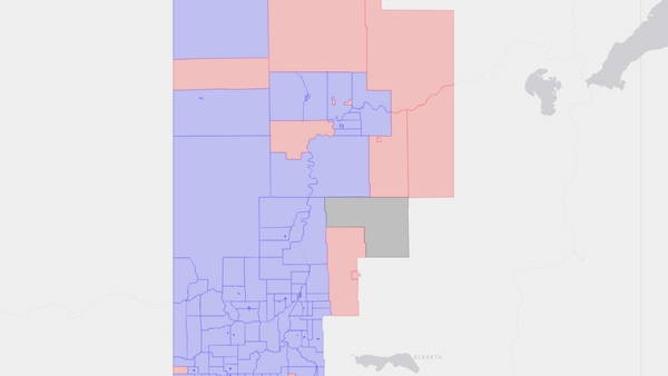 2006 Peace River poll map