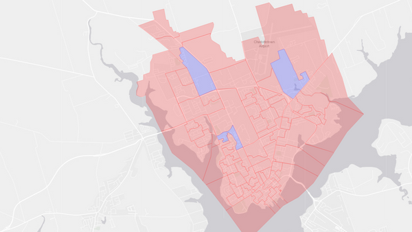 2008 Charlottetown poll map