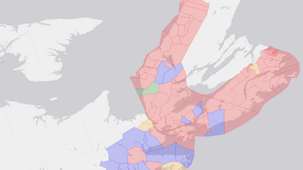 2008 Cape Breton—Canso poll map