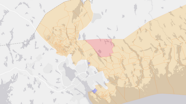2008 Sackville—Eastern Shore poll map