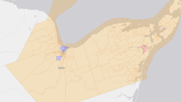 2008 Acadie—Bathurst poll map
