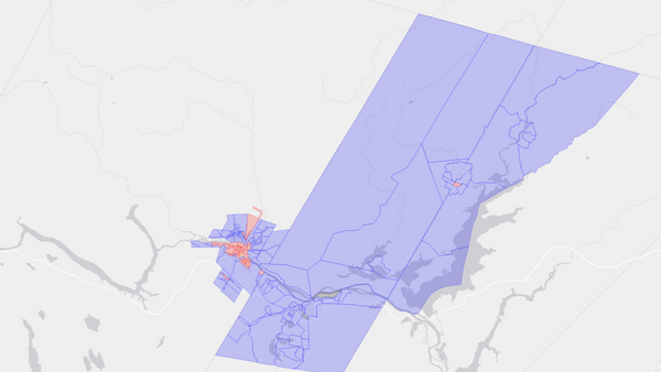 2008 Fredericton poll map