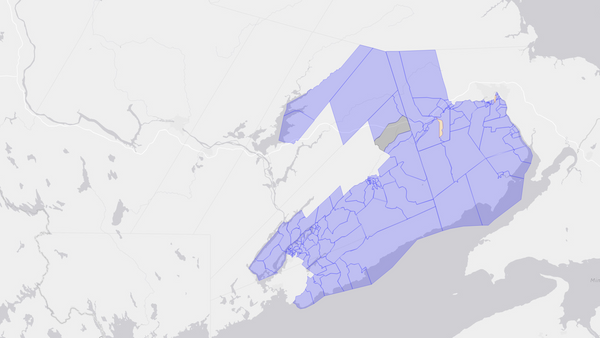 2008 Fundy Royal poll map