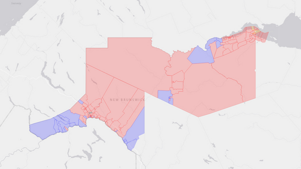2008 Madawaska—Restigouche poll map