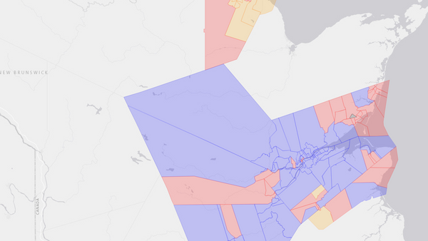 2008 Miramichi poll map