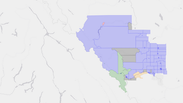 2008 Wild Rose poll map