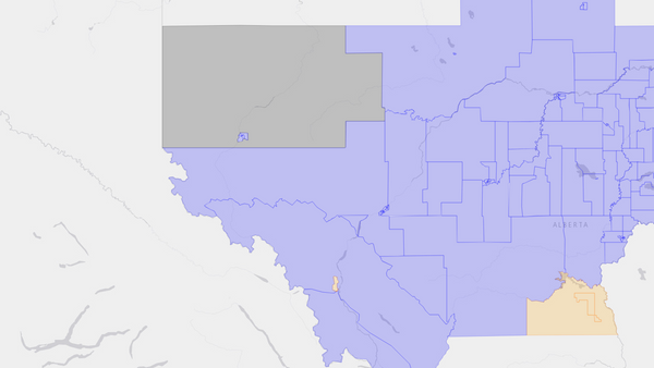 2008 Yellowhead poll map