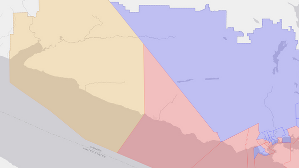 2008 Esquimalt—Juan de Fuca poll map